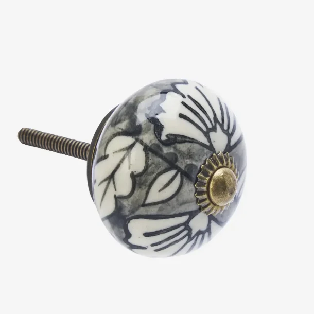  Madam Stoltz H�ndmalet Greb, Antique Hvid og Gr�