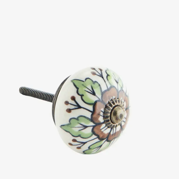 Madam Stoltz Hndmalet Greb, Grn og Brun