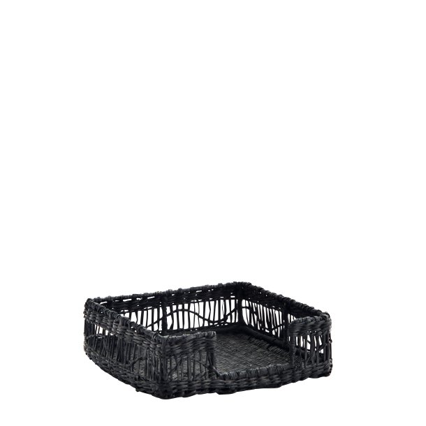 Madam Stoltz Servietbakke, Sort.