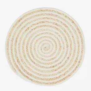 Madam Stoltz Dkkeserviet, Natur/Hvid